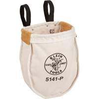 Utility tool Bag with Loop Connection, Canvas, 2 Pockets, Beige/Black Pathway Supply LP