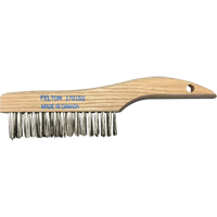 Brosses de nettoyage &agrave; manche en patin, Acier inoxydable, 4 x 16 rangs de fils, Longueur 10" Pathway Supply LP