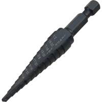 #1 Step Drill Bit, 1/8" - 1/2" , 1-3/2" Increments, High Speed Steel Pathway Supply LP