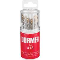 Jobber Drill Bit Set, 13 Pieces, High Speed Steel Pathway Supply LP