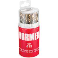 Jobber Drill Bit Set, 19 Pieces, High Speed Steel Pathway Supply LP