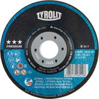 Rondeller Depressed Centre Grinding Wheel, 4-1/2", 36 Grit, 7/8", 13300 RPM, Type 29 Pathway Supply LP