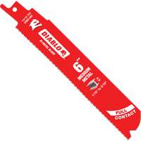 Medium Metal Reciprocating Saw Blade, Bi-Metal, 14-18 TPI, 6" L x 1" W Pathway Supply LP