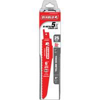 Reciprocating Blade for Thick Metal/Demolition, Bi-Metal, 8-10 TPI, 6" L Pathway Supply LP