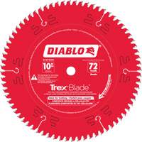 Trex&reg; Blade Cutting Saw Blade, 10", 72 Teeth, Plastic/Composite Decking Use Pathway Supply LP