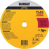 FlexVolt&reg; Metal Cut-Off Wheel, 9-1/16" x 0.078", 22.23 mm Arbor, Ceramic, Type 1 Pathway Supply LP
