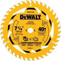 Lame de scie circulaire, 7-1/4", 40 dents, Pour Bois Pathway Supply LP