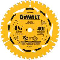 Lame de scie circulaire pour la coupe transversale, 8-1/4", 40 dents, Pour Bois Pathway Supply LP