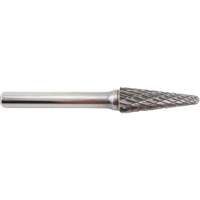 Taper Shape Carbide Shipyard Bur, 3/8" Dia., 1/4" Shank, 1-1/16" Depth of Cut Pathway Supply LP