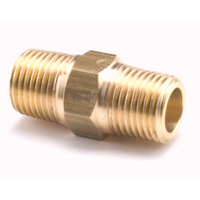 Hex Pipe Nipples, Brass, 1/8", Standard Pathway Supply LP