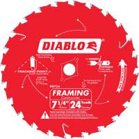 Framing Saw Blade, 7-1/4", 24 Teeth, Wood Use Pathway Supply LP