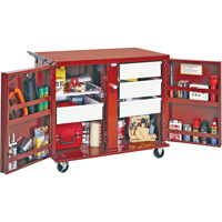 Rolling Work Bench, 43-7/8" W x 38-1/2" H x 26-7/8" D, 21.7 Cubic Feet Capacity Pathway Supply LP