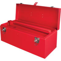 ATB100 Portable Tool Box with Metal Tool Tray, 8-3/4" D x 21" W x 9" H, Red Pathway Supply LP