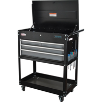 Utility Cart, 4 Drawers, 18" L x 33" W x 39" H, Black Pathway Supply LP