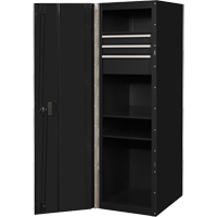 RX Series Side Cabinet, 3 Drawers, 19" W x 25" D x 61" H, Black Pathway Supply LP