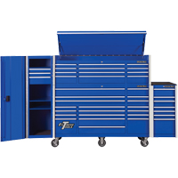 RX Series Side Cabinet, 3 Drawers, 19" W x 25" D x 61" H, Blue Pathway Supply LP