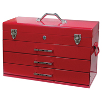 Tool Box, 9-3/5" D x 21-3/10" W x 14-1/2" H, Red Pathway Supply LP