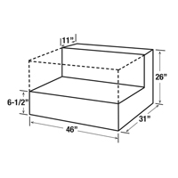 R&eacute;servoir de transfert pour carburant en acier, Acier, Capacit&eacute; 85 gal., Noir Pathway Supply LP