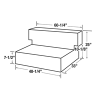 R&eacute;servoir de transfert pour carburant en acier, Acier, Capacit&eacute; 100 gal., Noir Pathway Supply LP