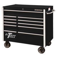 RX Series Rolling Tool Cabinet, 11 Drawers, 41-1/2" W x 25-1/2" D x 40-1/2" H, Black Pathway Supply LP