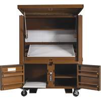 Field Office Jobsite Box, 33" W x 63" D x 80" H, Steel, Red Pathway Supply LP