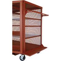 Armoire mobile en treillis, Acier, 37 pi³, Rouge Pathway Supply LP