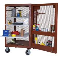 Armoire mobile en treillis, Acier, 22 pi³, Rouge Pathway Supply LP
