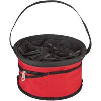 Parachute Organizer Bag, 11-4/5" L x 11-4/5" W x 11" H, Nylon, Black/Red Pathway Supply LP
