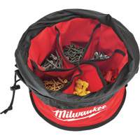 Parachute Organizer Bag, 11-4/5" L x 11-4/5" W x 11" H, Nylon, Black/Red Pathway Supply LP