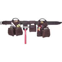 Deluxe Contractor's Tool Belt, Leather, Tan Pathway Supply LP