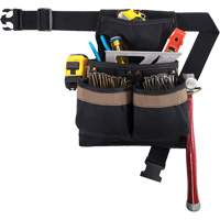 Small Deluxe Tool Belt, Polyester, Black Pathway Supply LP