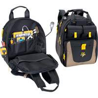 E-Charge Back Pack, 15" L x 10-1/2" W, Black, Polyester Pathway Supply LP