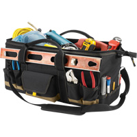 Sac &agrave; outils MEGAMOUTH, Polyester, 32 pochettes, Noir Pathway Supply LP