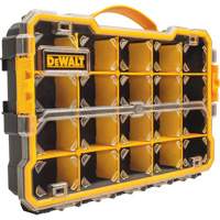 Compartment Pro Organizer, 11" W x 17-5/8" D x 2-7/8" H, Black/Yellow Pathway Supply LP