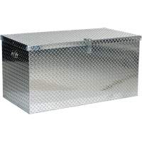 Aluminum Treadplate Portable Tool Box, 25-1/16" D x 49-1/4" W x 24" H, Silver Pathway Supply LP