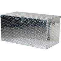 Aluminum Treadplate Portable Tool Box, 25-1/16" D x 49-1/4" W x 24" H, Silver Pathway Supply LP