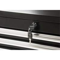 Coffre &agrave; outils industriel, 26" la, 4 tiroirs, Noir Pathway Supply LP