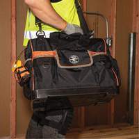 Tradesman Pro Wide-Open Tool Bag, Ballistic Nylon, 42 Pockets, Black Pathway Supply LP