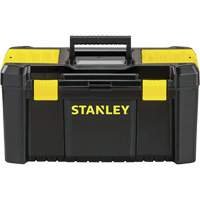 Essential&reg; Tool Box with Tray, 19" W x 9-7/8" D x 9-3/4" H, Black/Yellow Pathway Supply LP