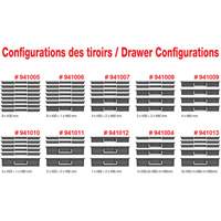 Coffre &agrave; outils mobile avec tiroirs, 8 tiroirs, 22-4/5" la x 15" p x 18" h, Noir Pathway Supply LP