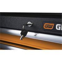 GSX Series Tool Chest, 26" W, 4 Drawers, Black/Orange Pathway Supply LP