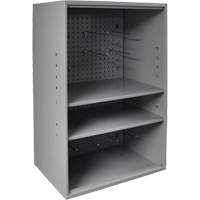 Abrasive Storage Cabinet with Pegboard, Steel, 19-7/8" x 14-1/4" x 32-3/4", Grey Pathway Supply LP