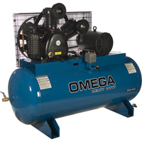 Industrial Series Air Compressors - Horizontal Compressors - Two Stage, 100 Gal. (120 US Gal) Pathway Supply LP