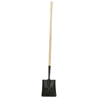 Square-Point Shovel, Wood, Tempered Steel Blade, Straight Handle, 49-1/2" Long Pathway Supply LP