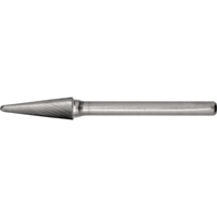 Solid Carbide Burrs - Taper Shape Radius End 14°, 1/8" Shank Pathway Supply LP