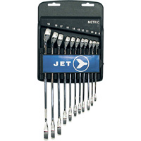 Fully Polished Long Pattern Combination Wrench Set, Combination, 11 Pieces, Metric Pathway Supply LP