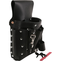 Extra-Capacity Tool Pouches, Multiple Tool Holder, Leather, 8 Pockets Pathway Supply LP