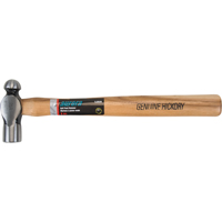 Ball Pein Hammer, 8 oz. Head Weight, Plain Face, Wood Handle Pathway Supply LP