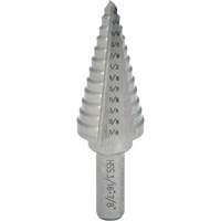 Foret &eacute;tag&eacute; progressif, 1/4" - 3/8", Incr&eacute;ments de 1/8", Acier rapide Pathway Supply LP