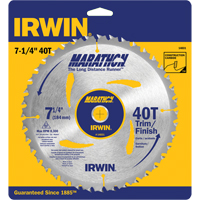 Contractor Saw Blades - Marathon&reg; Saw Blades, 7-1/4", 40 Teeth, Wood Use Pathway Supply LP